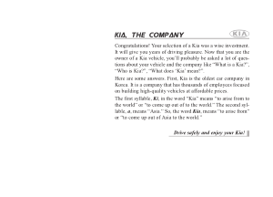 2010 KIA Sportage Owners Manual